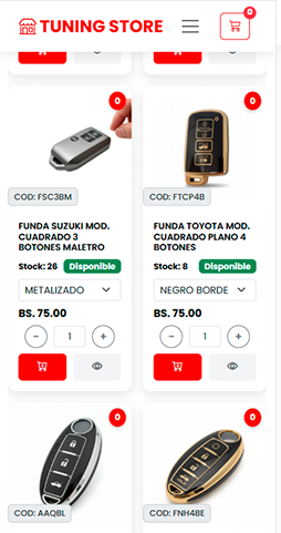 Pantalla de inicio de la app
